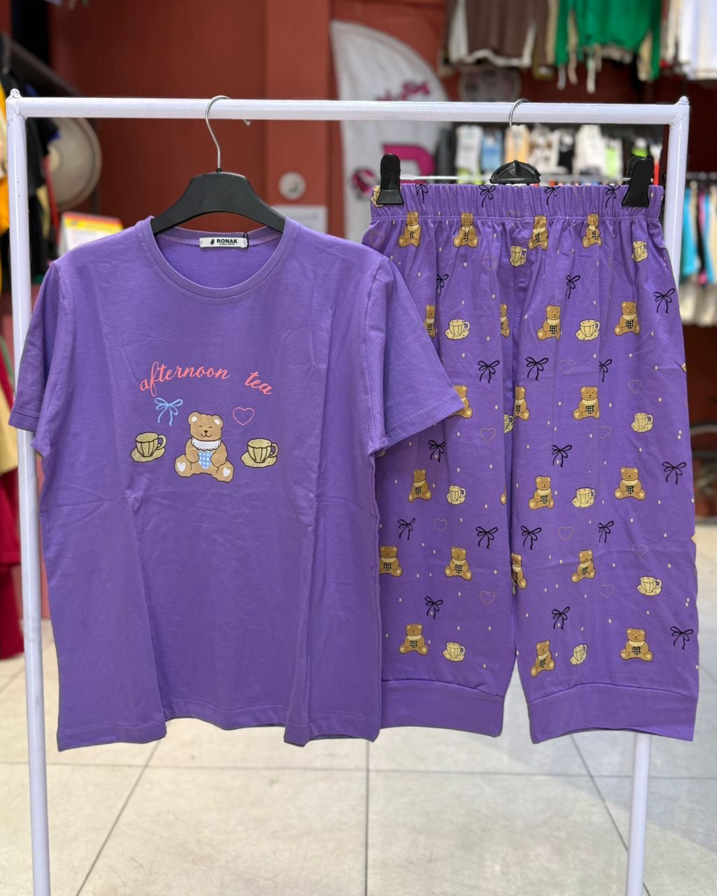 ست تیشرت شلوارک خرس فنجونی