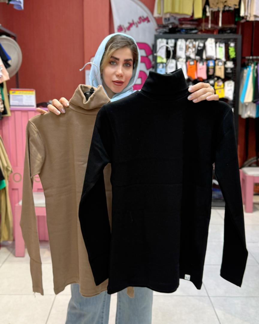 بلوز یقه اسکی کشبافت