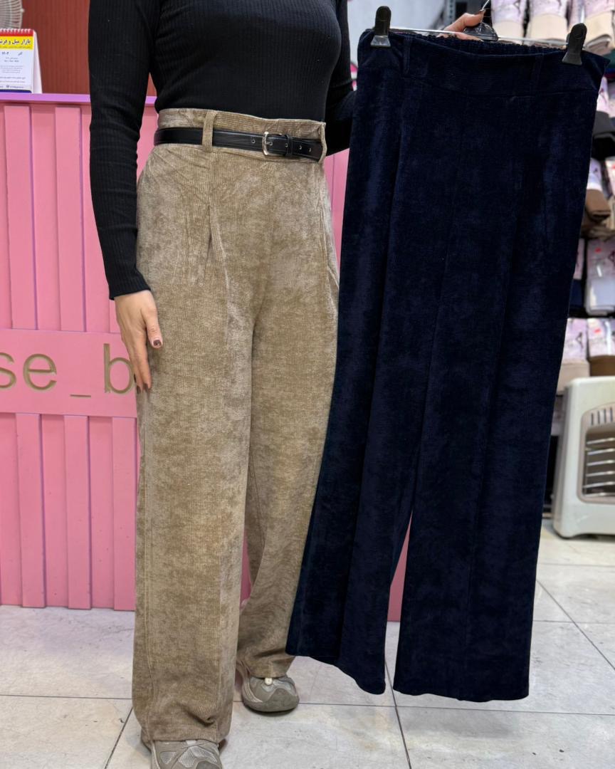 شلوار ساده مخمل جانا