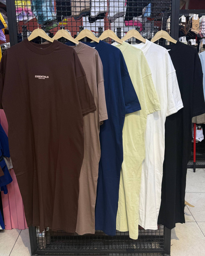 پیراهن پنبه ماکسی اسنشال