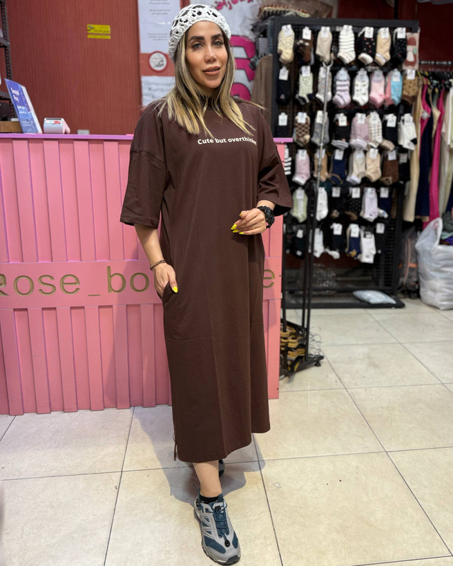 پیراهن پنبه ماکسی کیوت